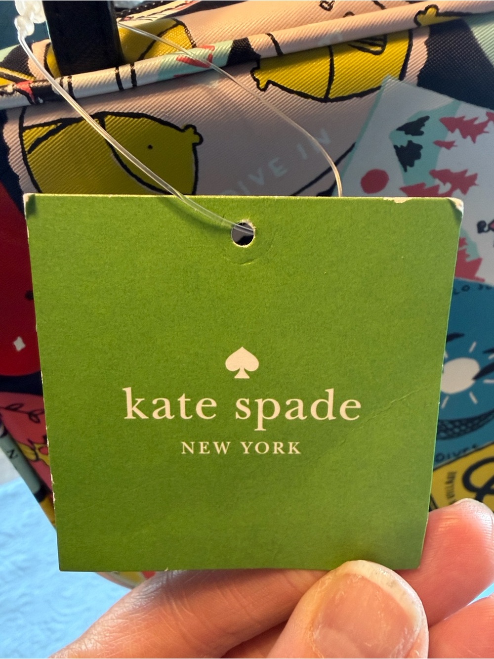 kate spade Multicolor Travel Sticker-Print Toiletry Bag - Picture 5 of 8